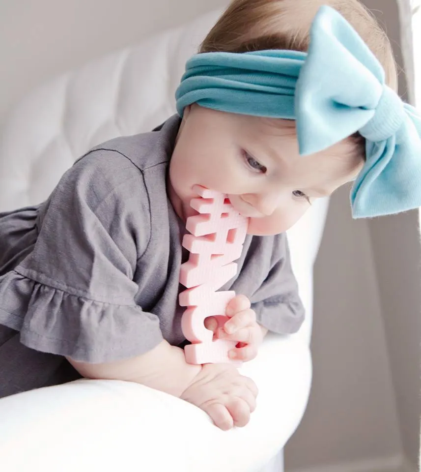 Hudson and Heart #FANCY (Pink) Teether