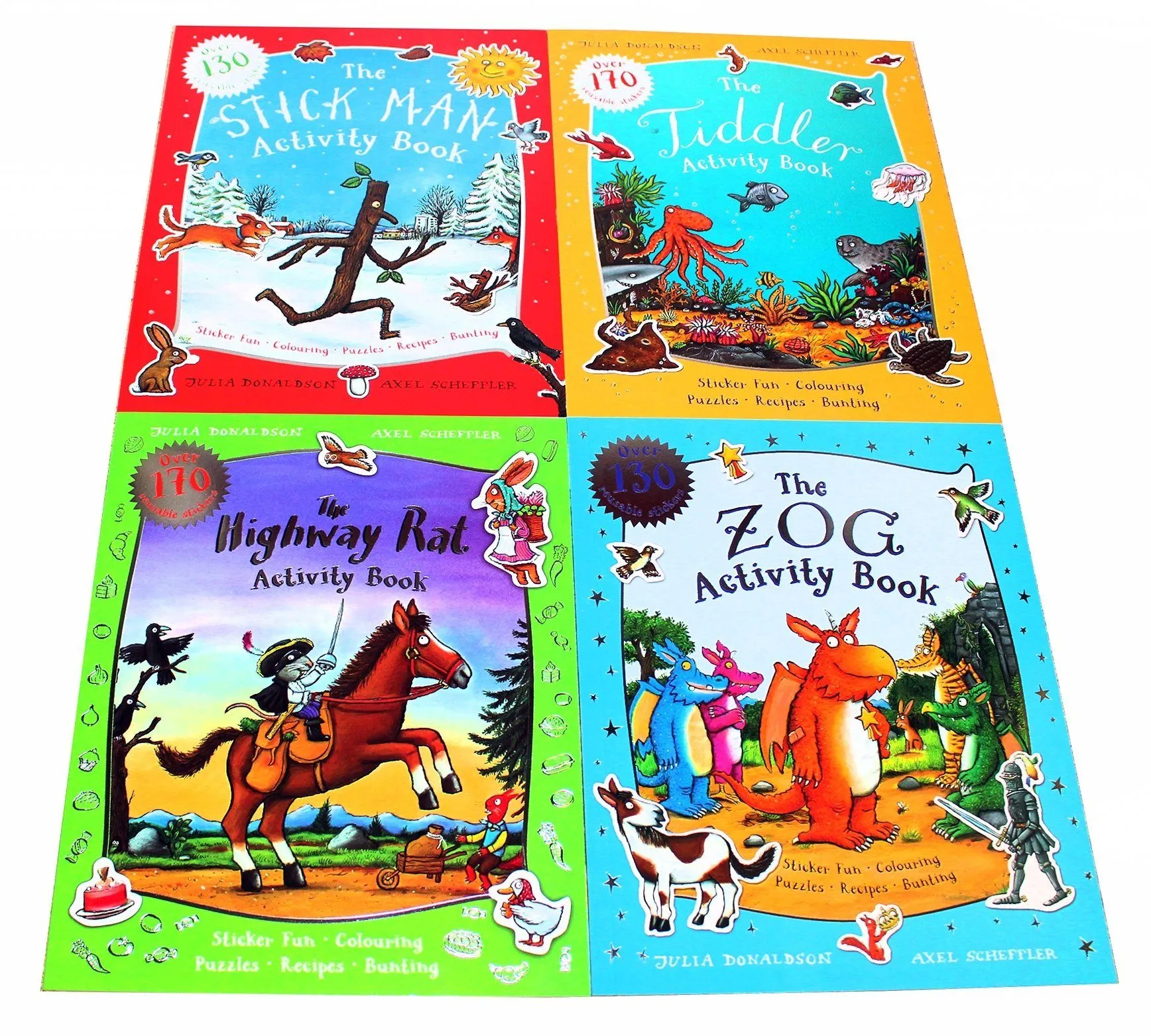 Julia Donaldson and Axel Scheffler 4 Activity Books - Ages 5-7 - Paperback