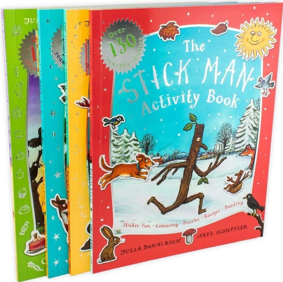 Julia Donaldson and Axel Scheffler 4 Activity Books - Ages 5-7 - Paperback