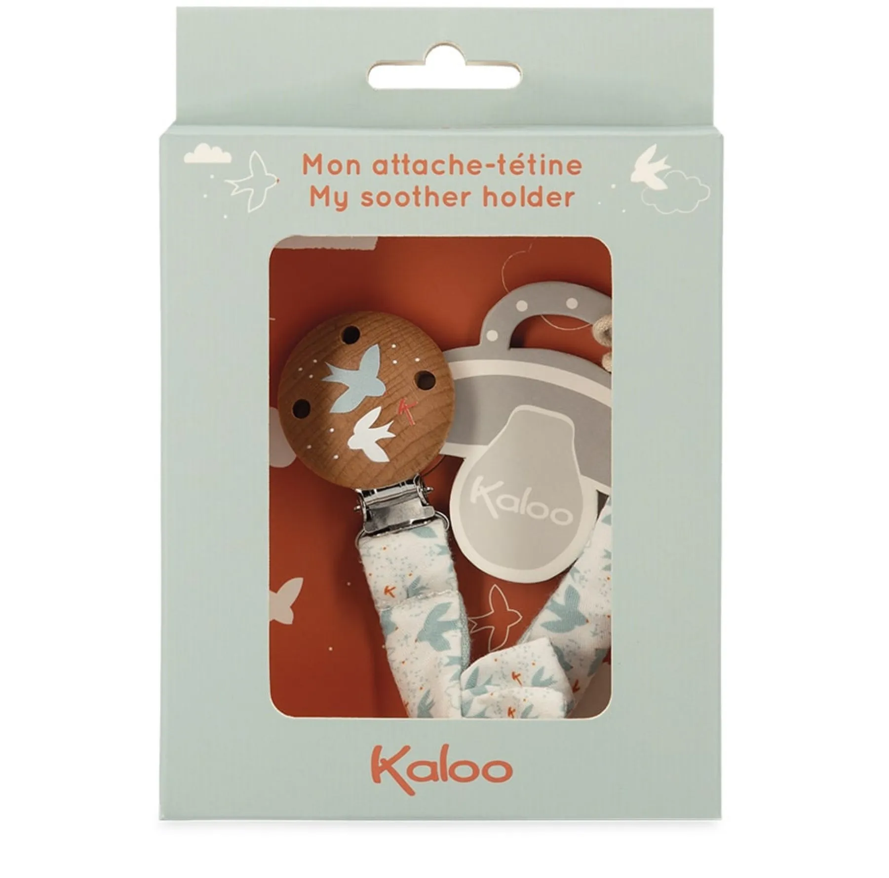 Kaloo Dove Print Dummy Clip