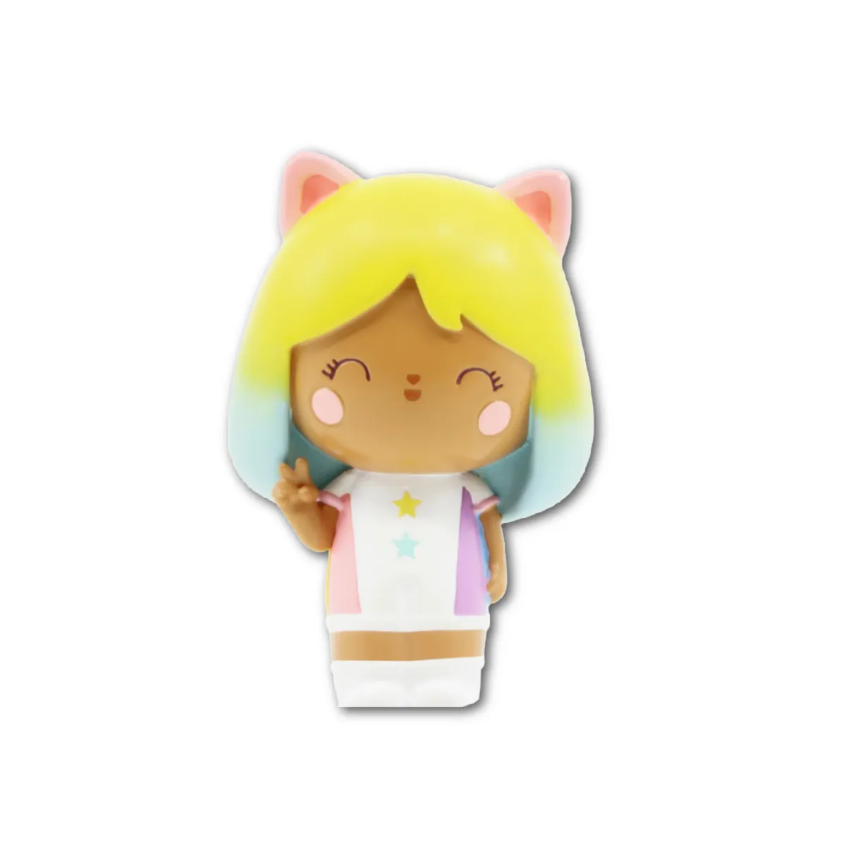 Little Rainbow Kitten Message Doll