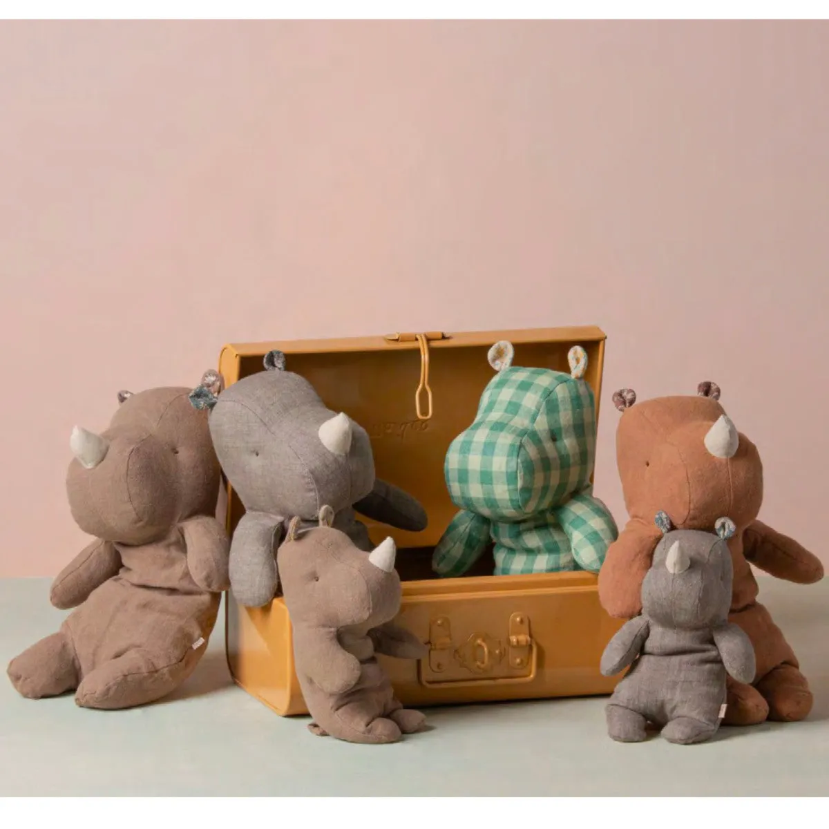 Maileg Small Rhino, Chocolate