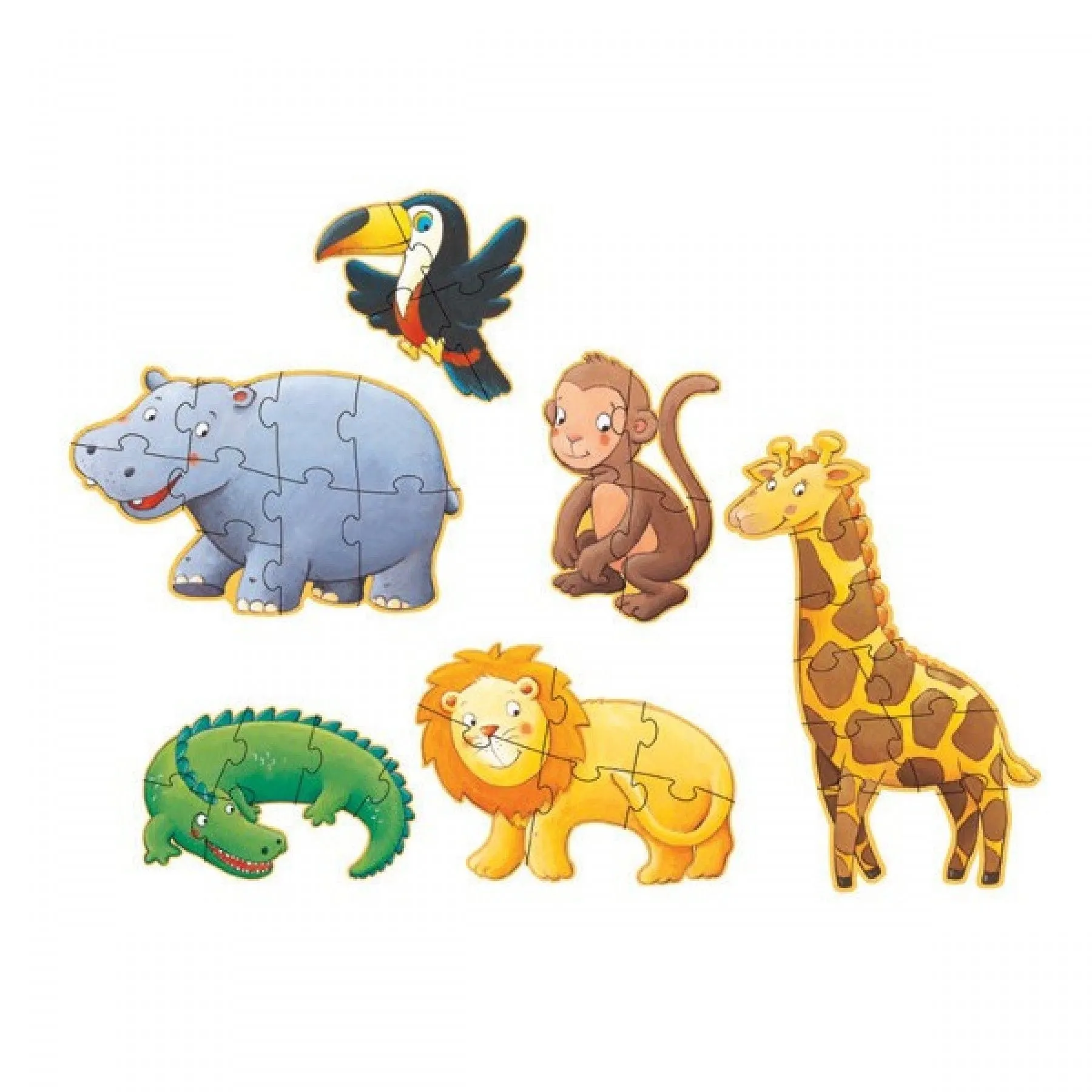 Marmoset and Friends  4,6,9 pcs Giant Puzzle