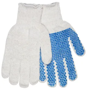 MCR Safety Reg Cotton/Polyester Blue PVC Dots 1Side