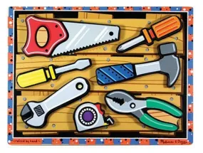 Melissa and Doug Tools Wooden Chunky Puzzle Item# 3731 Ages 2  Fresh Start Construction