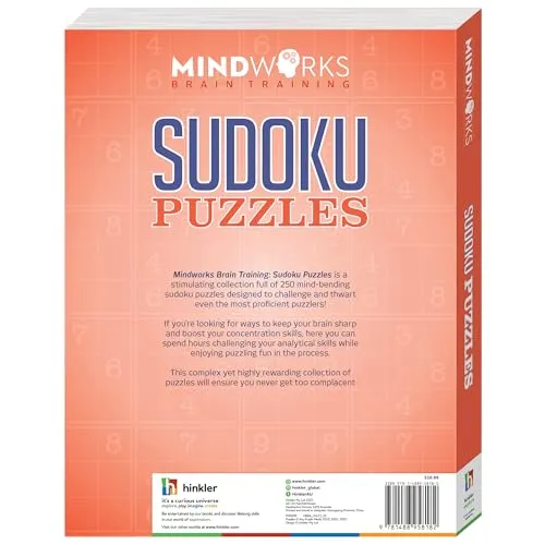Mindworks: Sudoku Puzzles - Puzzle Book for Adults, Brain Training, Travel Entertainment, Ranging Easy to Difficult, 288 Pages