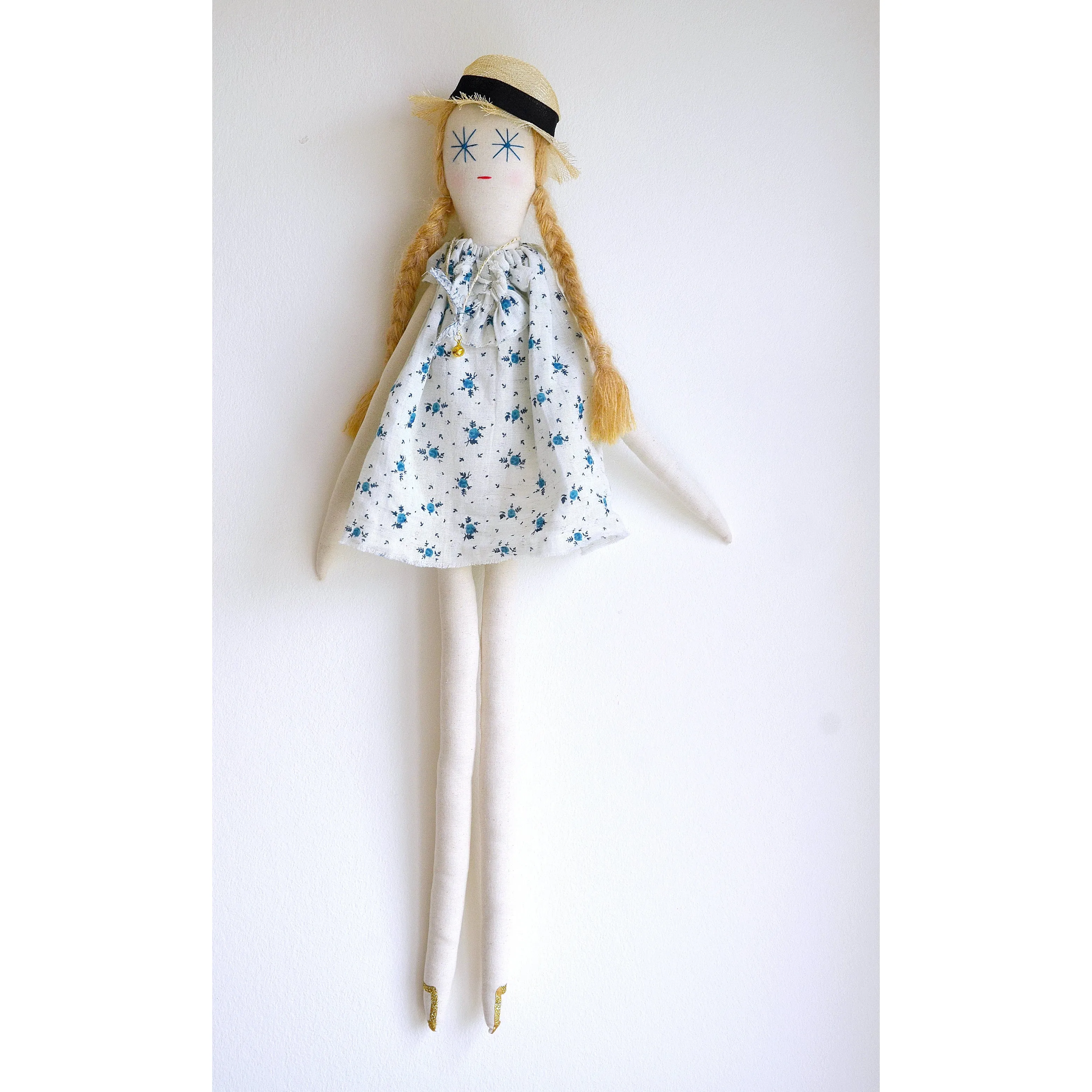 Minina Loves Minina Doll Veronica Blue Flowers