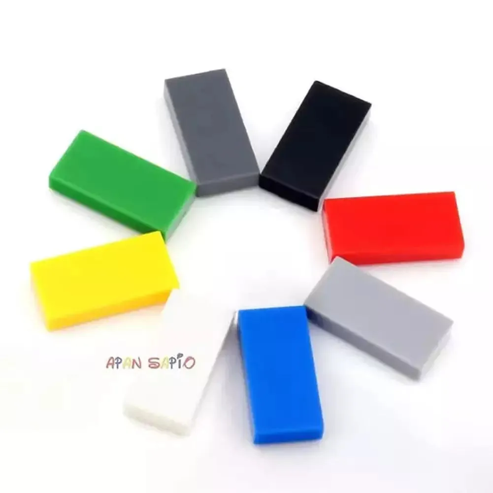 MOC NON  1000pcs DIY Building Blocks Smooth 1x2 Thin Figure Bricks Educational Creative toys  Size Compatible With 3069 30070