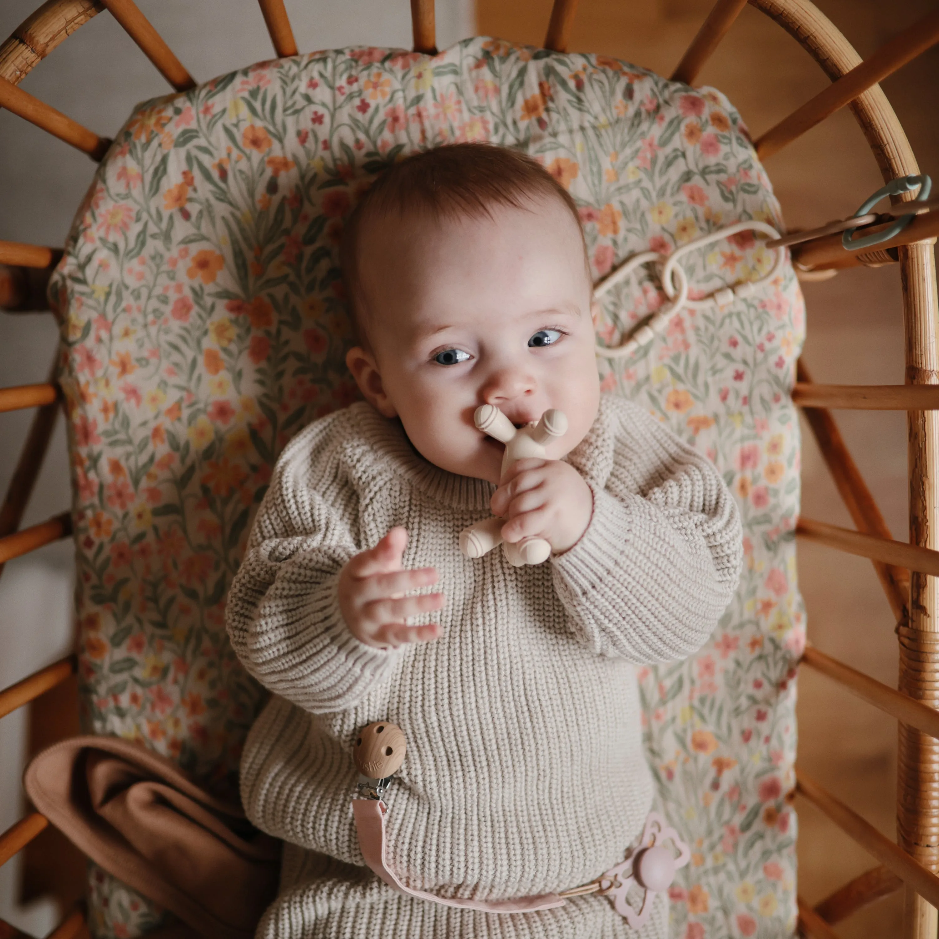 Mushie Lamb Figurine Teether