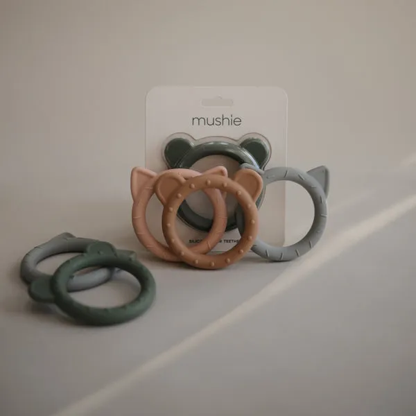 Mushie Teether Cat Blush