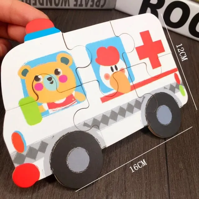 My first Puzzle Games 6-in-A-Box Set Jigsaw Puzzles Toy for Toddlers - Random