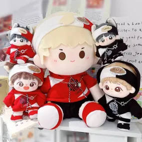niannyyhouse Headdress Hoodie Shoes Flame Outfit 10cm~15cm 20cm 40cm Plush Doll Clothes Doll Accessories