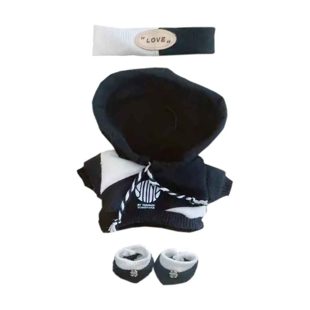 niannyyhouse Headdress Hoodie Shoes Flame Outfit 10cm~15cm 20cm 40cm Plush Doll Clothes Doll Accessories