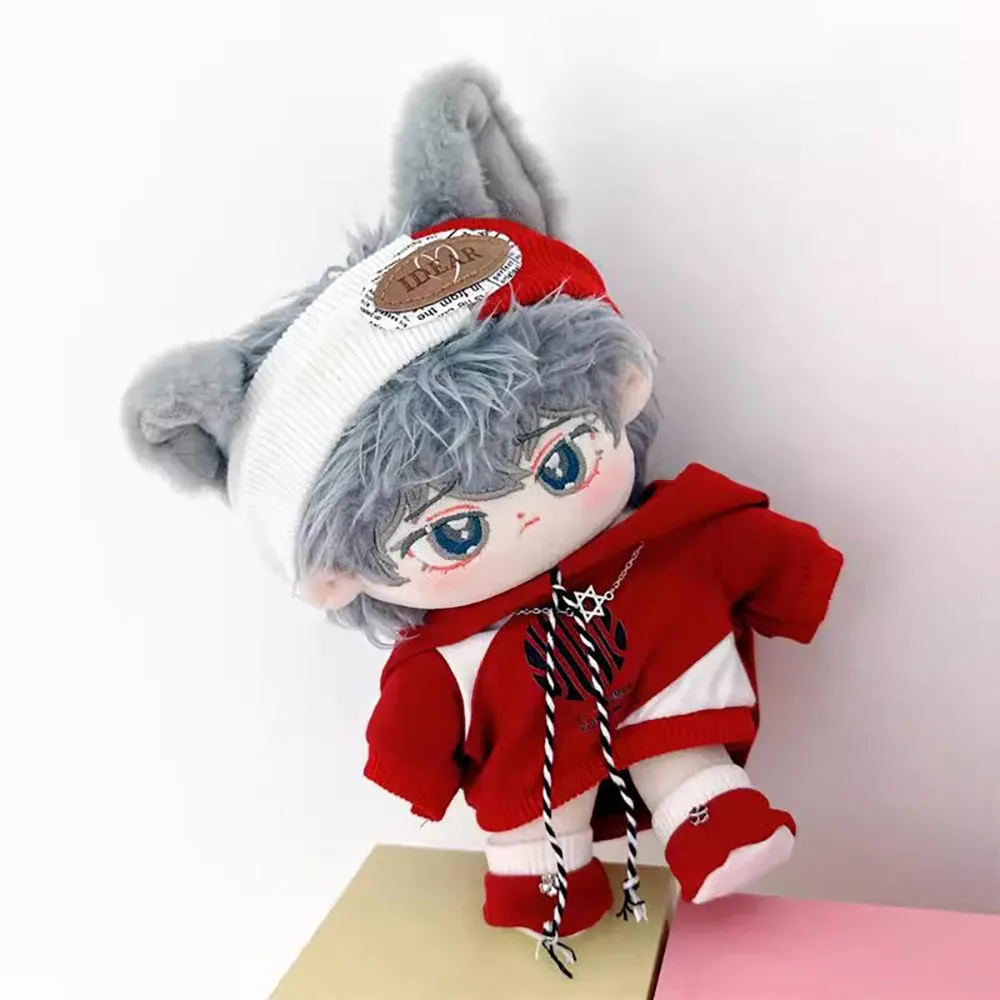 niannyyhouse Headdress Hoodie Shoes Flame Outfit 10cm~15cm 20cm 40cm Plush Doll Clothes Doll Accessories