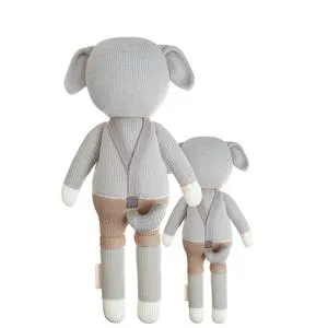 Noah the Dog - Hand Knit Doll- Choose Little (13") or Regular (20“)