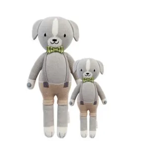 Noah the Dog - Hand Knit Doll- Choose Little (13") or Regular (20“)