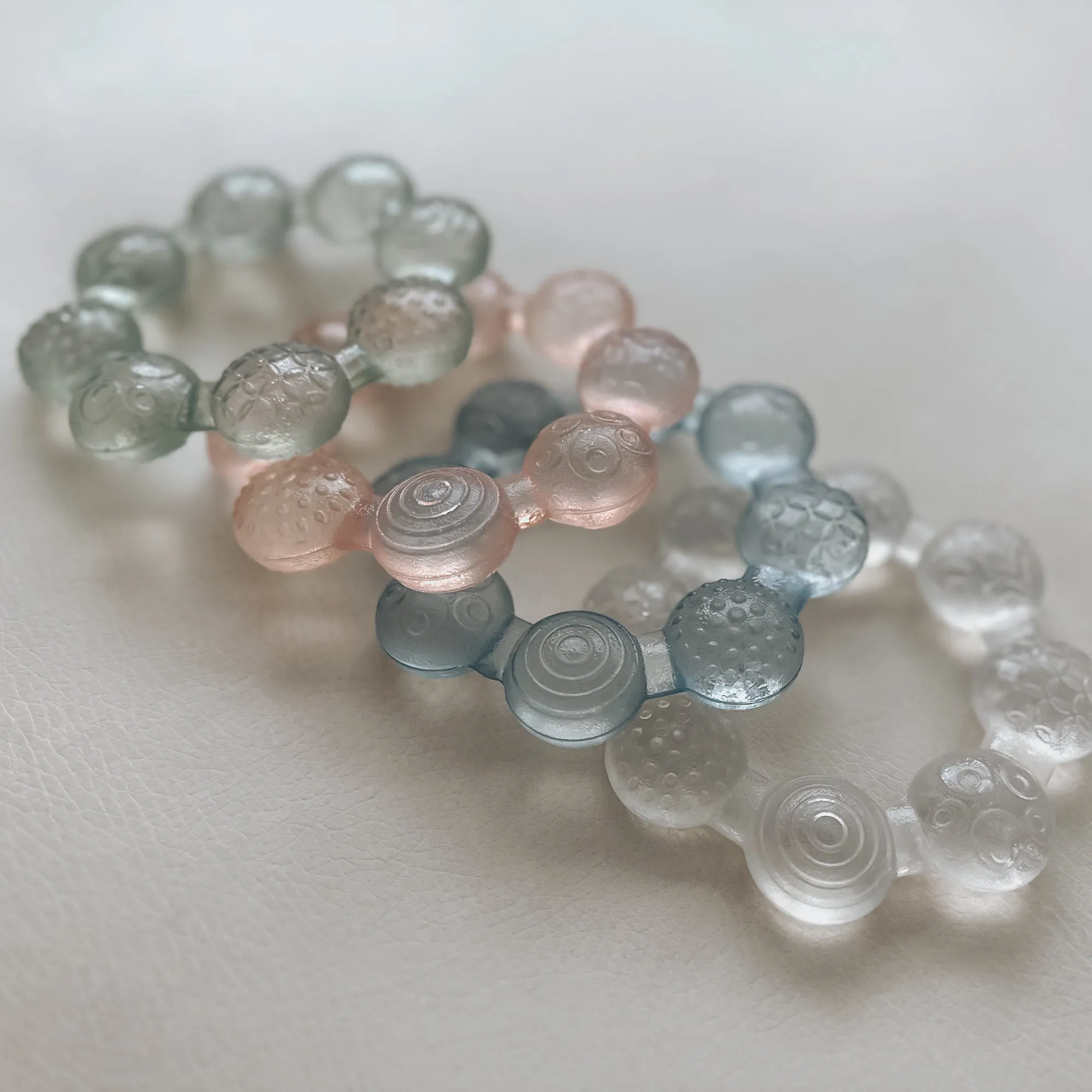 noüka Cooling Ring Teether - Soft Blush