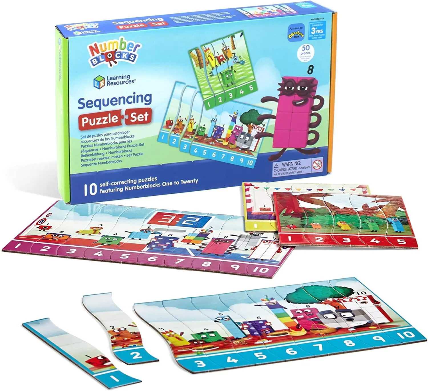 Numberblocks Sequencing Puzzle by Learning Resources - Ages 3 Years 
