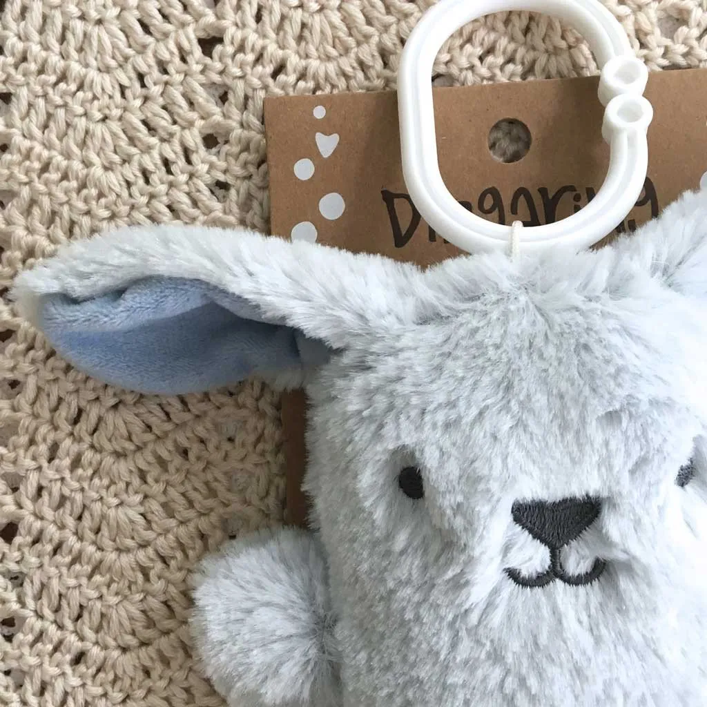 OB Designs - Dingaring Teething Rattle - Bruce Bunny Blue