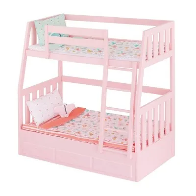 Open Box - Our Generation Dreams for Two Pink Bunk Beds Accessory Set for 18" Dolls
