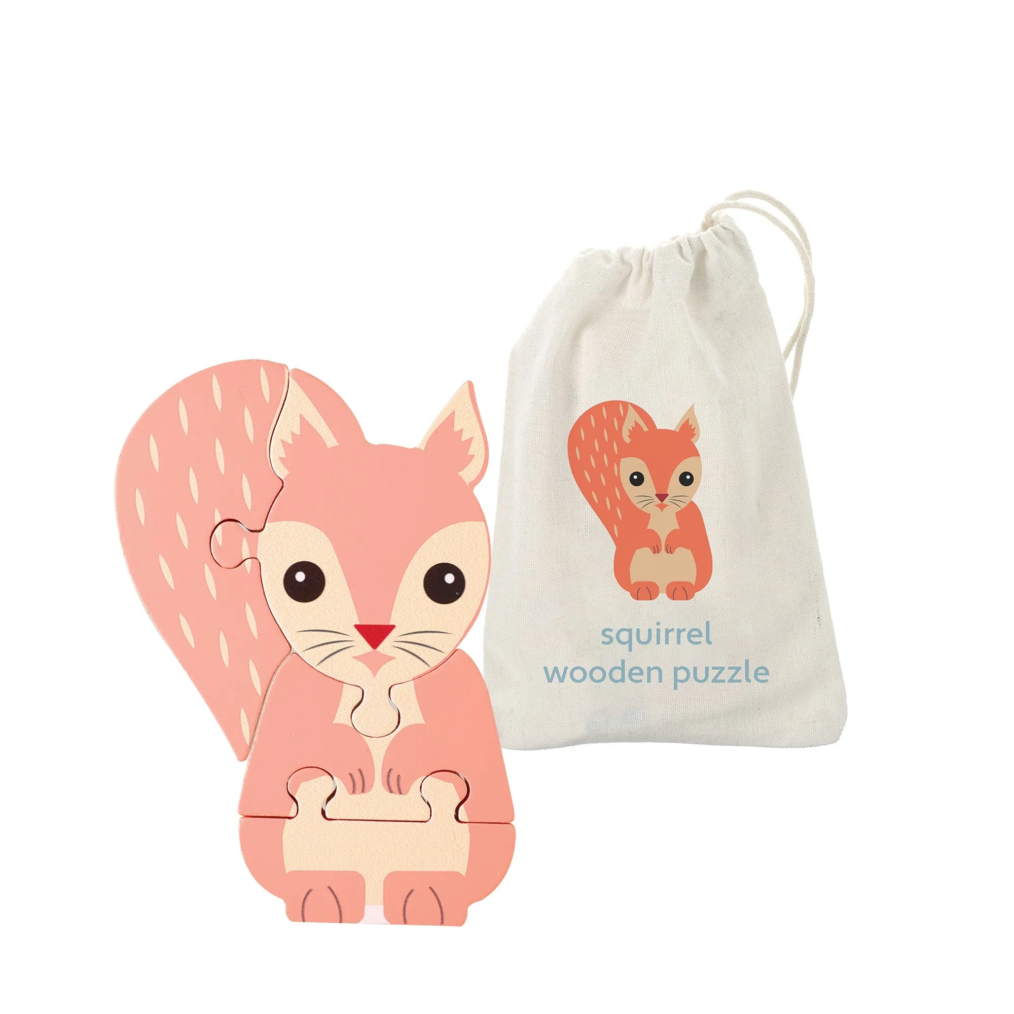 Orange Tree Wooden Squirrel Puzzle