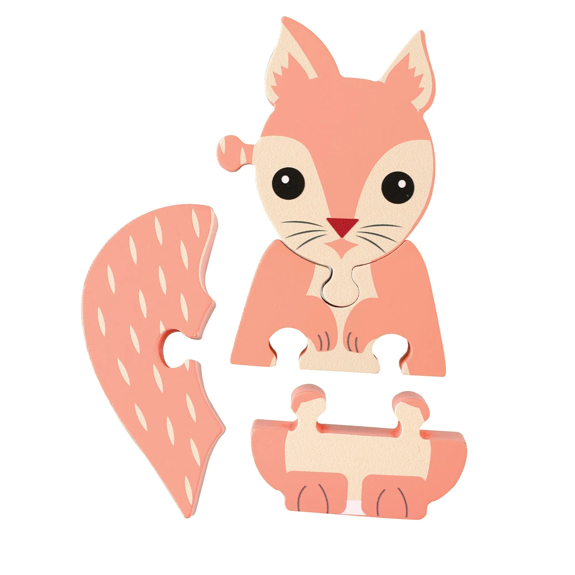 Orange Tree Wooden Squirrel Puzzle