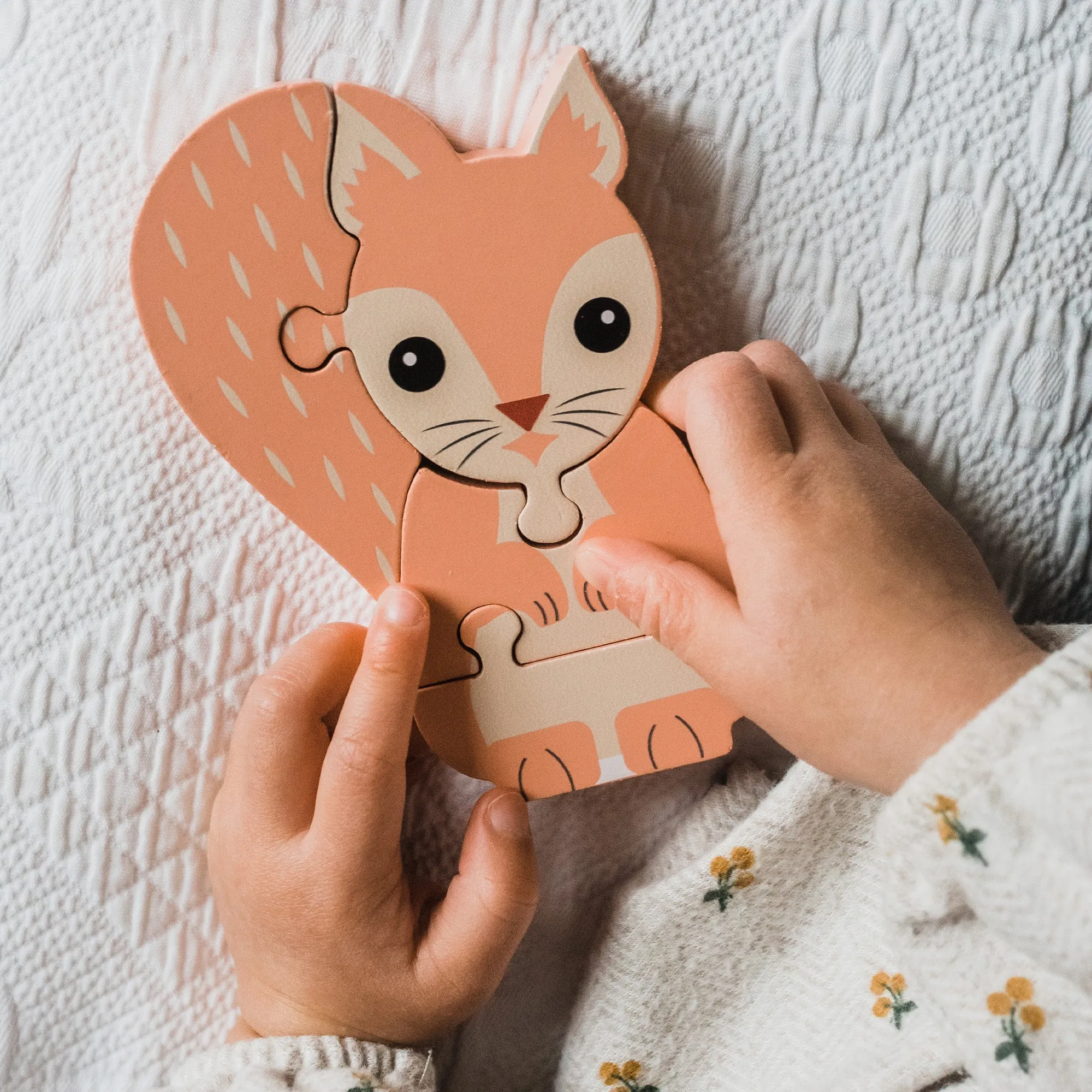 Orange Tree Wooden Squirrel Puzzle