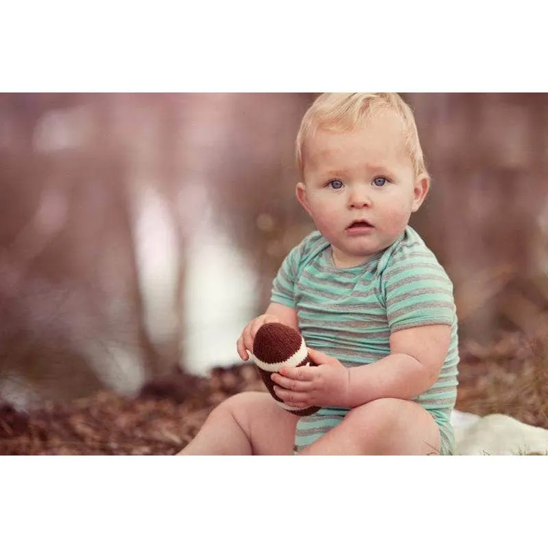 Organic Baby Toys - Newborn Rattles | Football