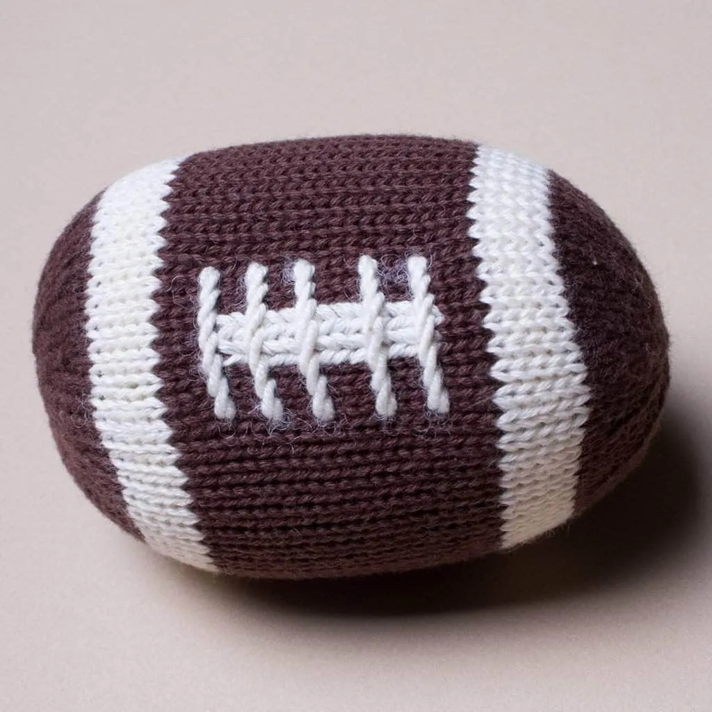 Organic Baby Toys - Newborn Rattles | Football