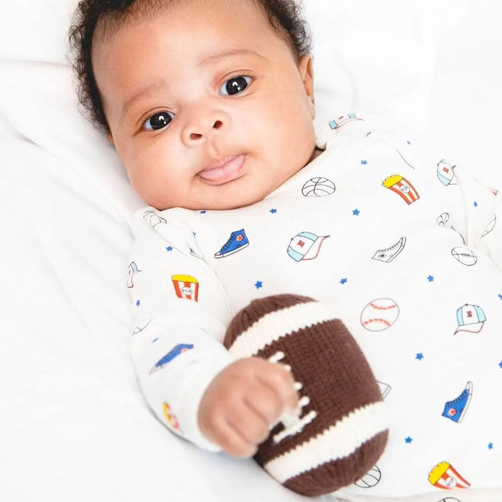 Organic Baby Toys - Newborn Rattles | Football