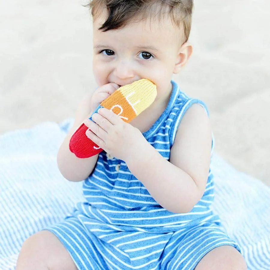 Organic Baby Toys - Newborn Rattles | Surfboard