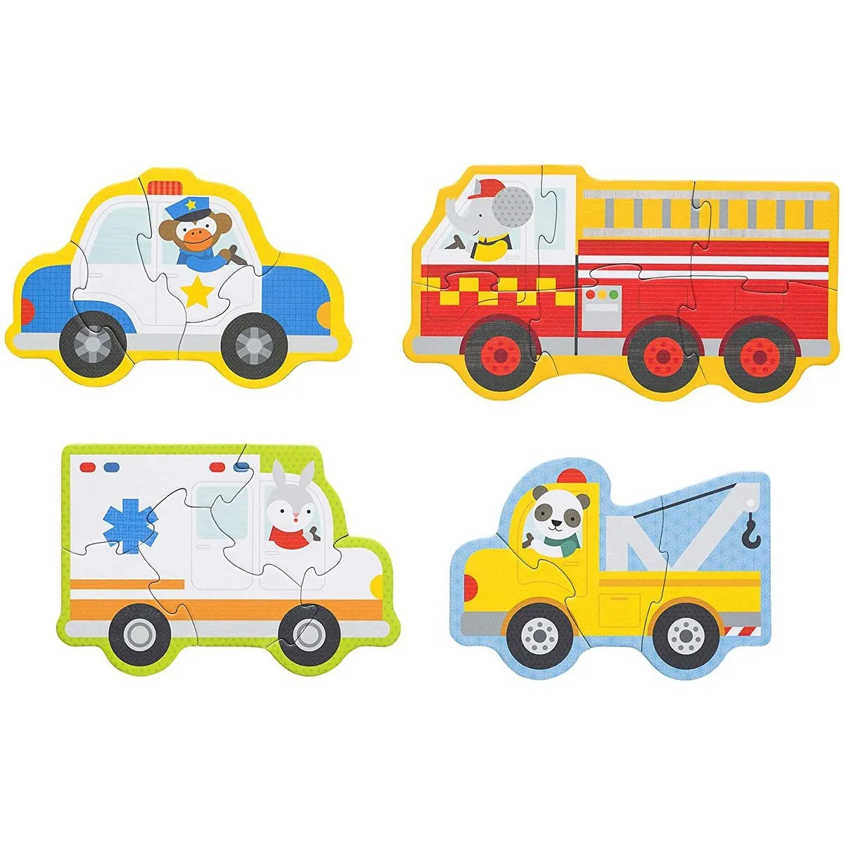 Petit Collage rescue vehicles beginner puzzle