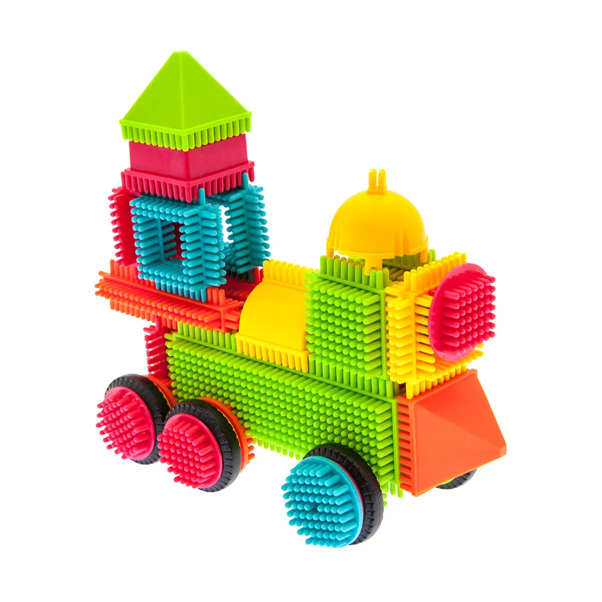 PicassoTiles Bristle Shape 3D Building Block: 120 Pcs