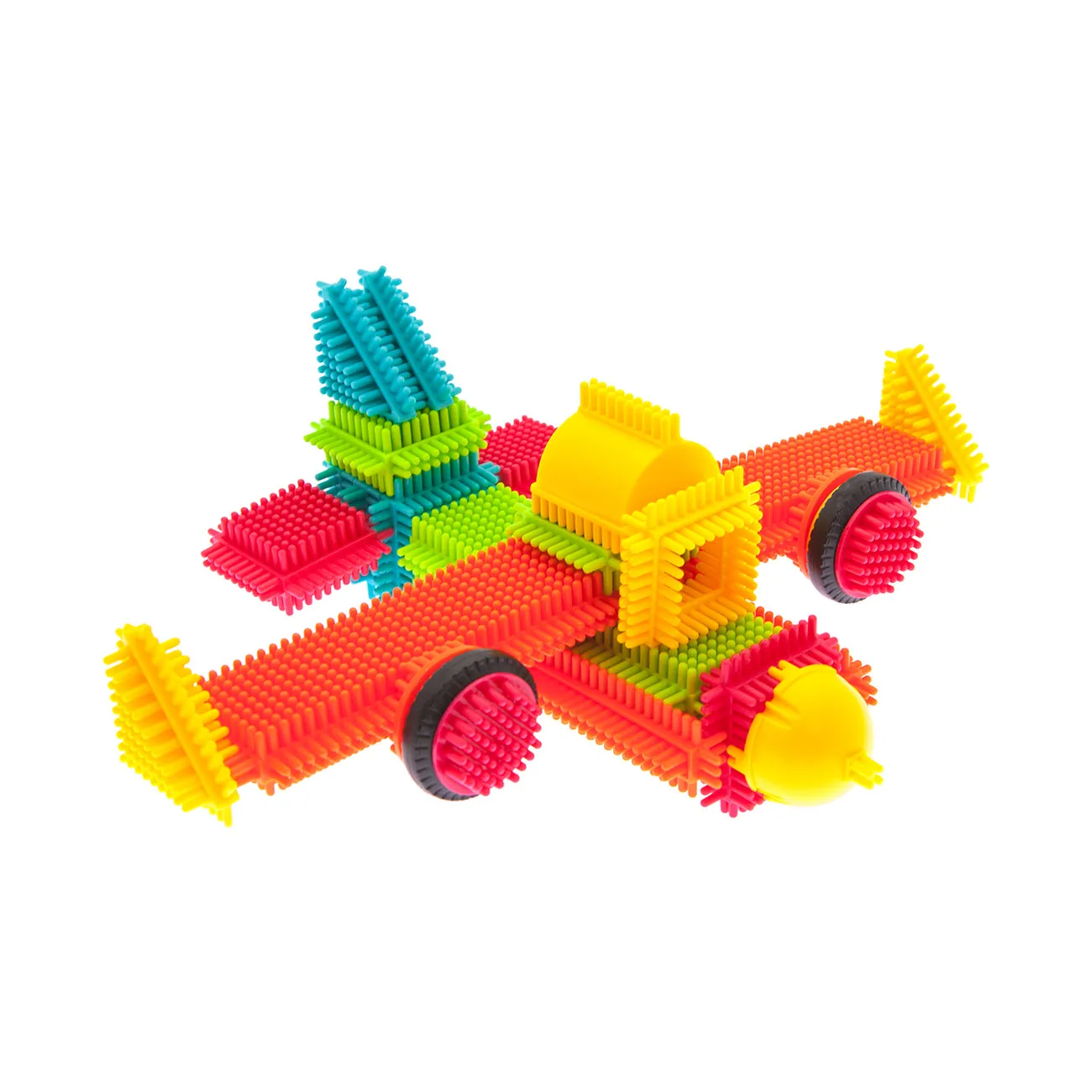 PicassoTiles Bristle Shape 3D Building Block: 120 Pcs
