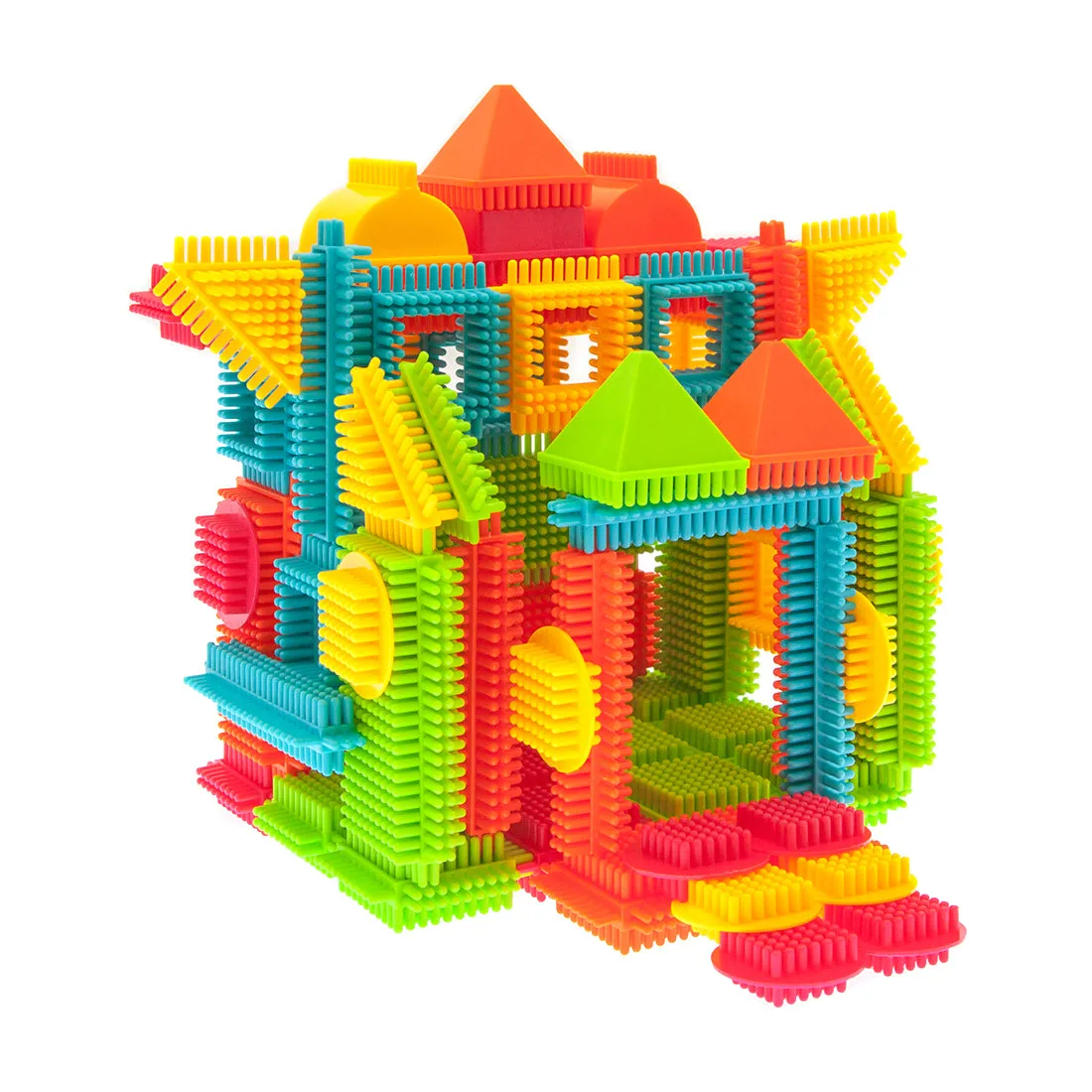 PicassoTiles Bristle Shape 3D Building Block: 120 Pcs
