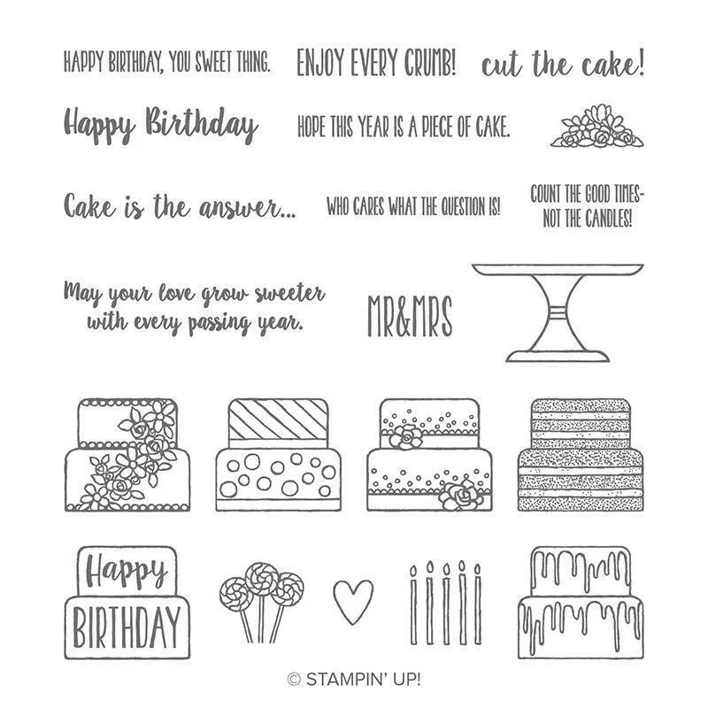 Piece of Cake | Retired Photopolymer Stamp Set | Stampin' Up!
