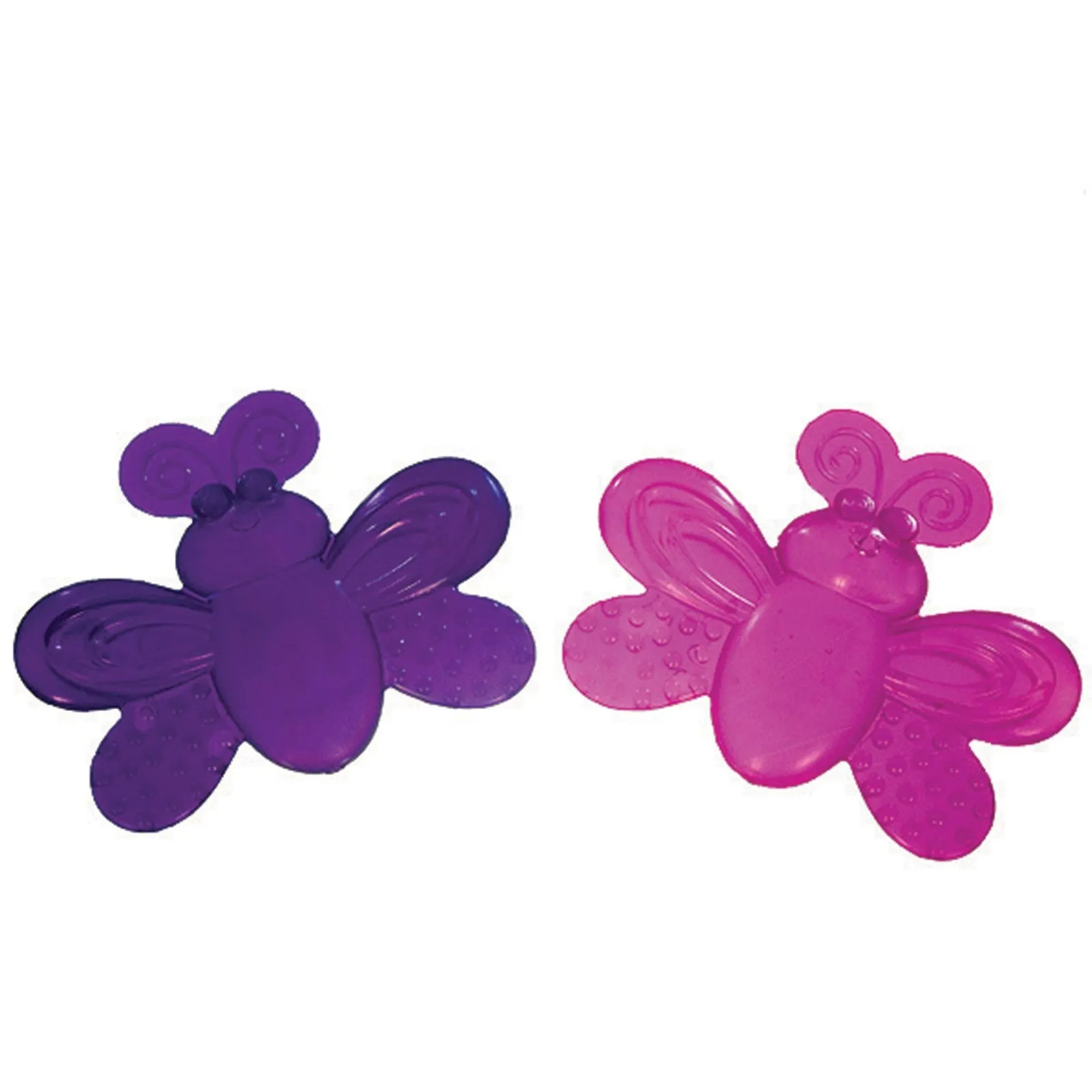 Pink & Purple Water Filled Butterflies Teether Pack Of 2