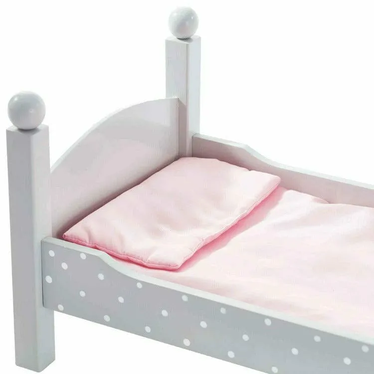 Polka Dots Princess Double Bunk Bed for 18" Dolls - Gray