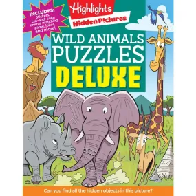 PRH Wild Animals Puzzles Deluxe Activity Book