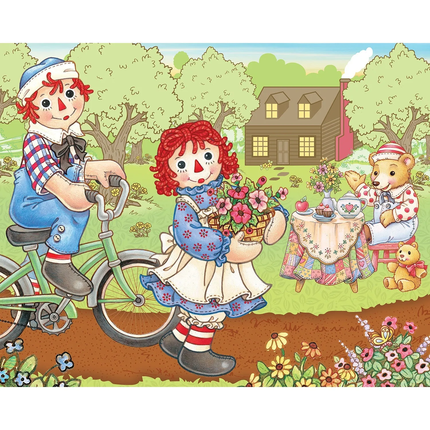 Raggedy Ann 100 Piece Jigsaw Puzzles 4-Pack