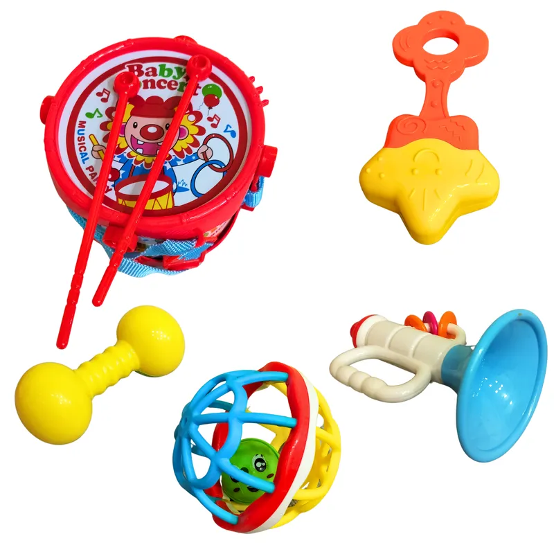 Rattles for Babies 6-12 Months (Pack of 5 Pcs)