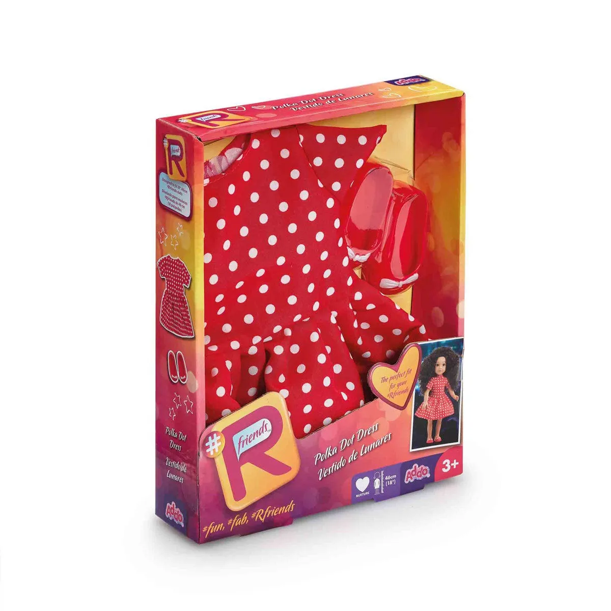 #Rfriends Polka Dot Dress - Red