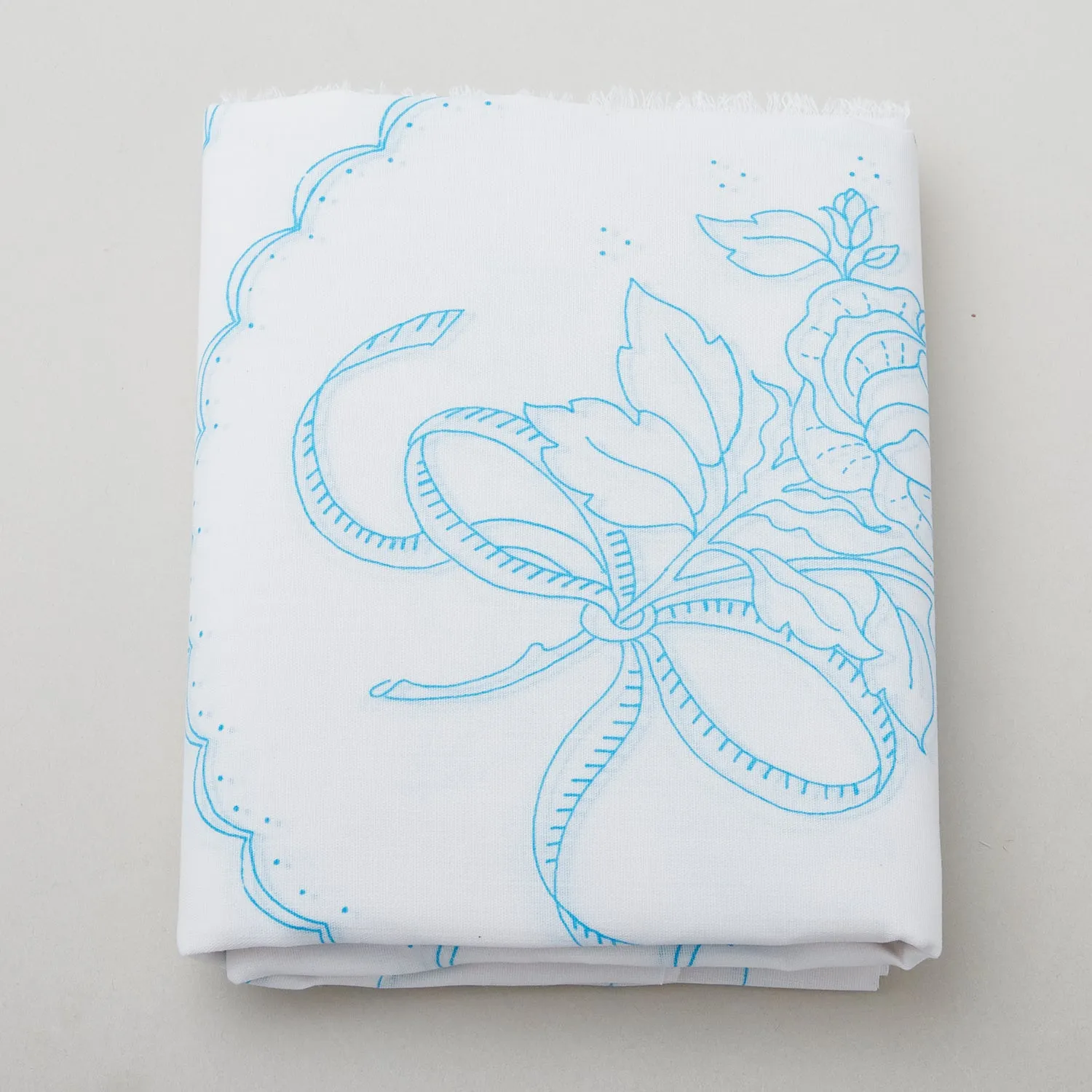 Ribbon Rose Embroidery Quilt Blocks Set
