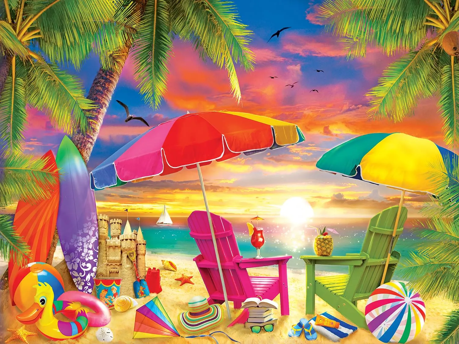 Seaside Afternoon 300 Piece Large EZ Grip Jigsaw Puzzle
