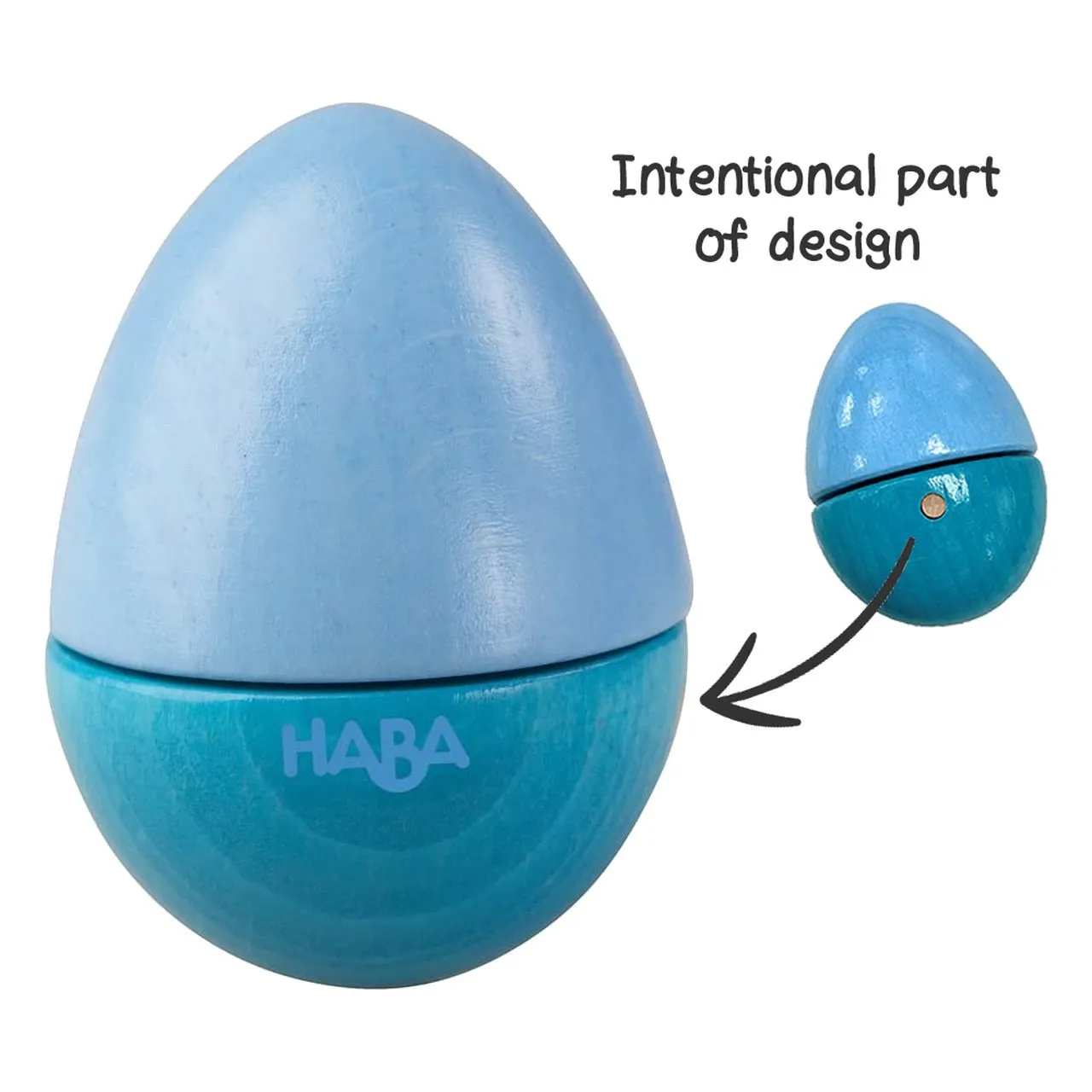 Set of 5 Wooden Musical Eggs by Haba