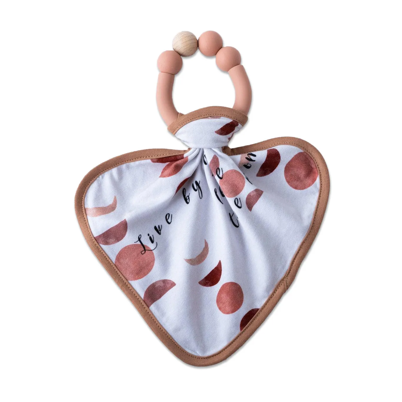 Silicone Teether Single Ring   Tencel Duluxe Lovey Set