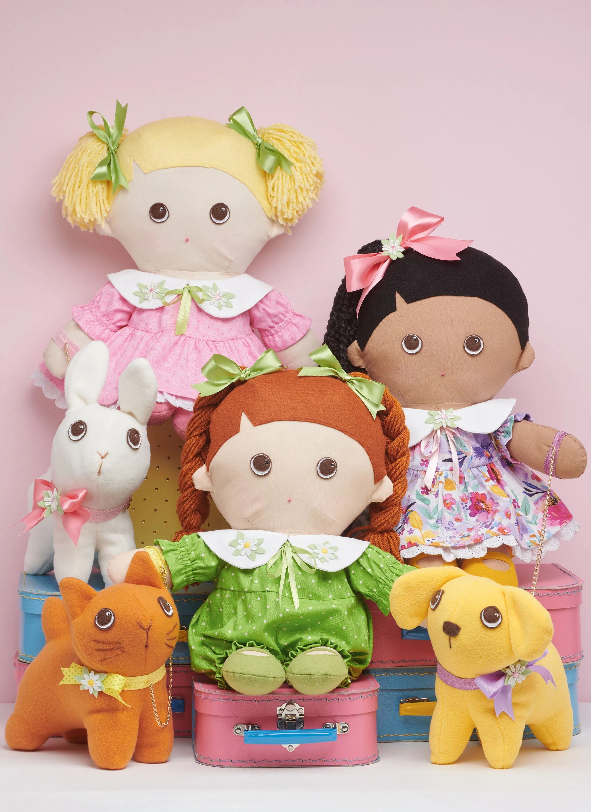 Simplicity Sewing Pattern 9910 Plush dolls and plush pets By Elaine Heigl Designs