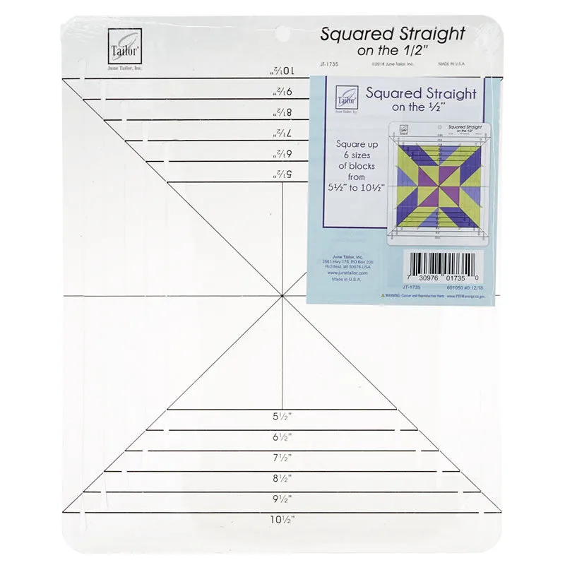Squared Straight on the 1/2" Ruler