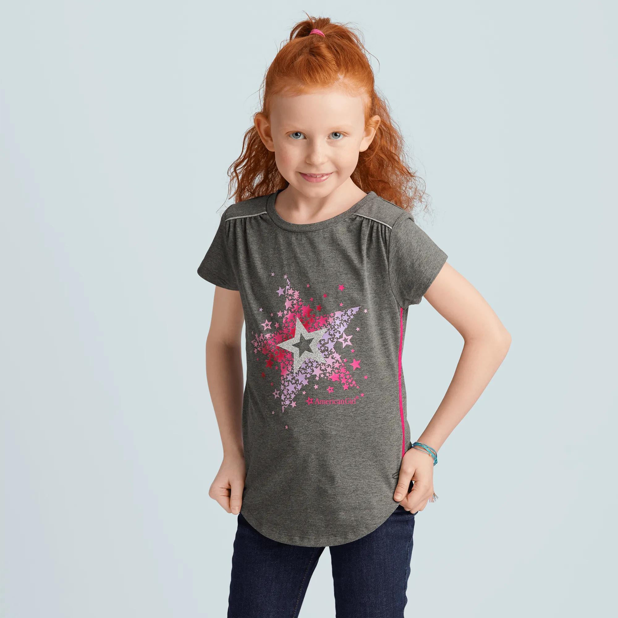 Star Bright Tee for Girls & 18-inch Dolls