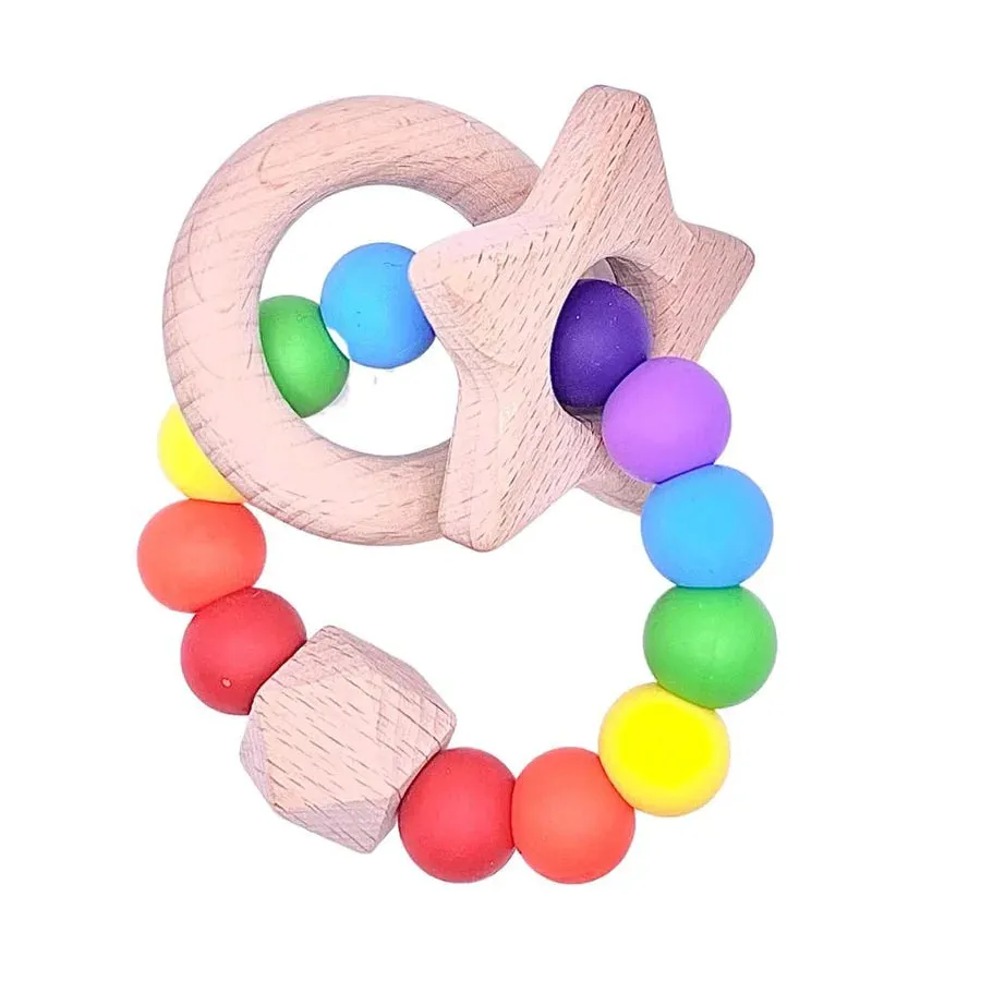 Sugar   Maple Beechwood Ring Teether
